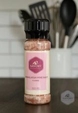 New SAVORY Pure Himalayan Pink Salt COARSE GRAIN GRINDER 9.8oz