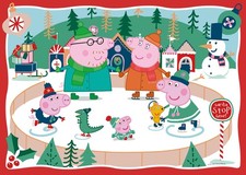 Floor Jigsaw Puzzle 24 Large Piece Peppa Pig Christmas Toy Kids Ages 3-5 Fun