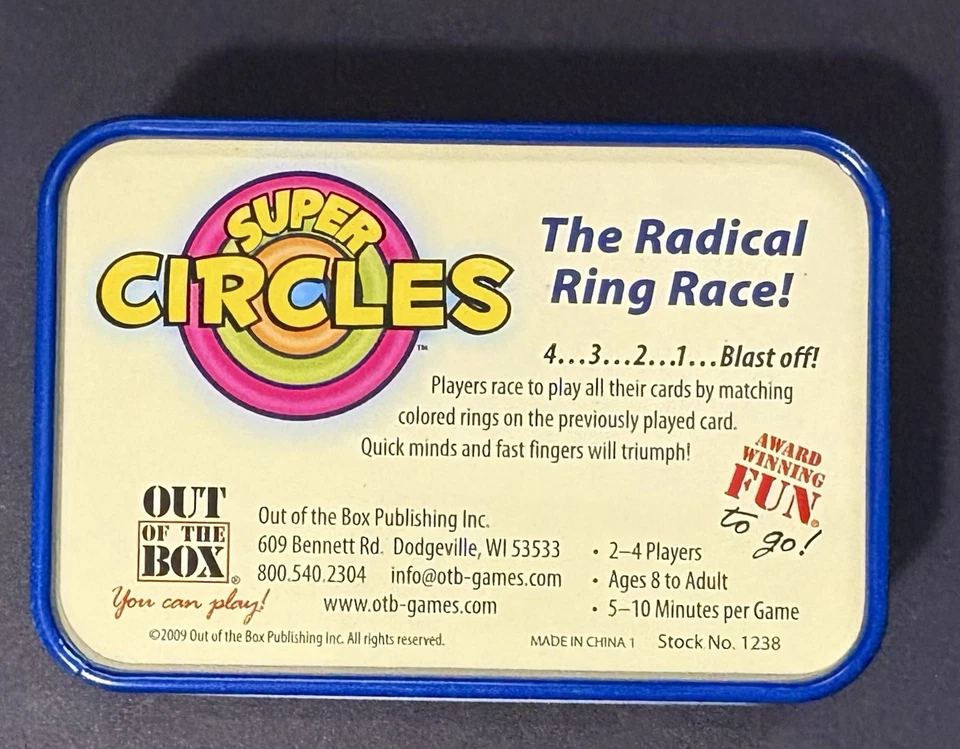 2009 Super Circles Card Game The Radical Ring Race Out Of The Box Games #1238 - Image 4 of 4