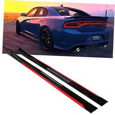 Side Skirts for Cars Body Kit 86.6 Inch/Rocker Panel Exterior 2.2M Glossy Black