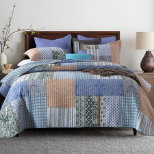 Visimisi Cotton Bedspread Quilt Sets 3 Pieces Reversible Coverlet Sets