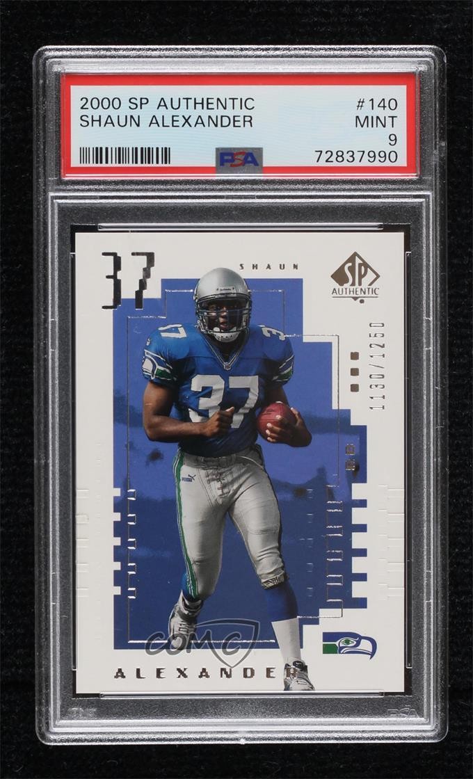 2000 SP Authentic 1130/1250 Shaun Alexander #140 PSA 9 MINT 1c7