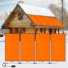 NAIZEA 4-Pack Heated Roof Snow Melting Mats Roof Heat Panel Self-Regulating