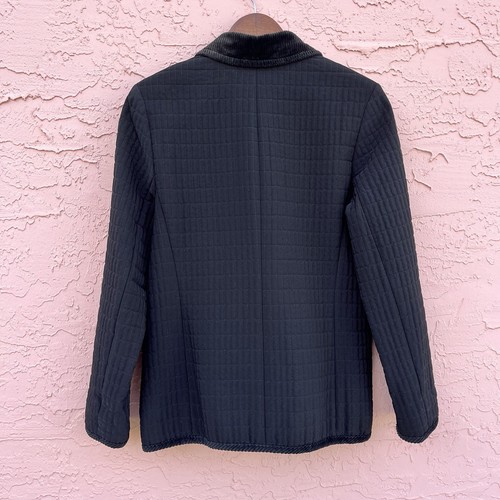 Gallery Black Quilted Jacket Corduroy Size Small - Picture 7 of 12
