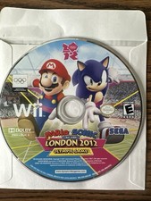 Mario Sonic London 2012 Olympic Games Nintendo Wii Disc Only Tested