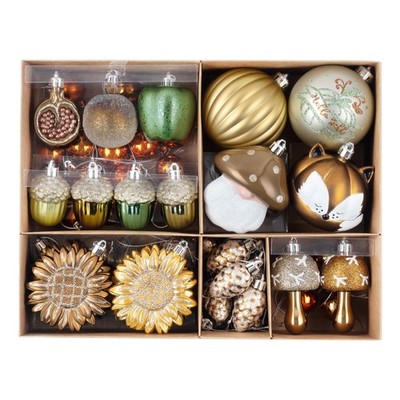 Valery Madelyn Fall Tree Ornaments for Home, 60ct Shatterproof Fall Tree Deco...