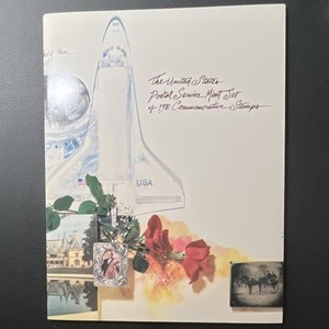1981 United States Postal Service Mint Set 19 Commemorative Stamps Space Flowers