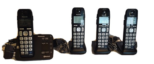 Panasonic KX-TGE260 4 Handsets Cordless Phone + Base, Enhanced Noise Reduction - Zdjęcie 4 z 8