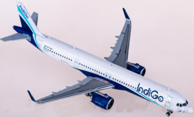 航空機・ヘリコプター Indigo A321neo 1/400 1:400 JC Wings Indigo AIRBUS A321NEO Passenger Airplane Diecast