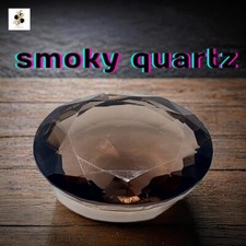 60.65Ct Smoky Quartz Gemstone 29x21x11mm Natural Brown Oval Cut Crystal Healing