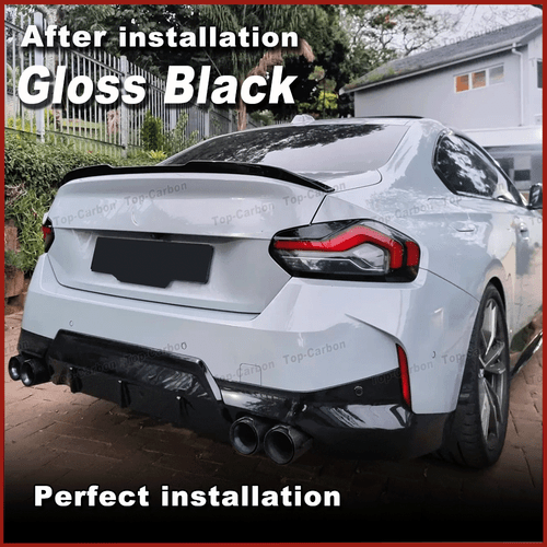 Alerón trasero negro brillante alerón trasero para BMW G42 230i M240i G87 M2 21-24 - Imagen 4 de 12