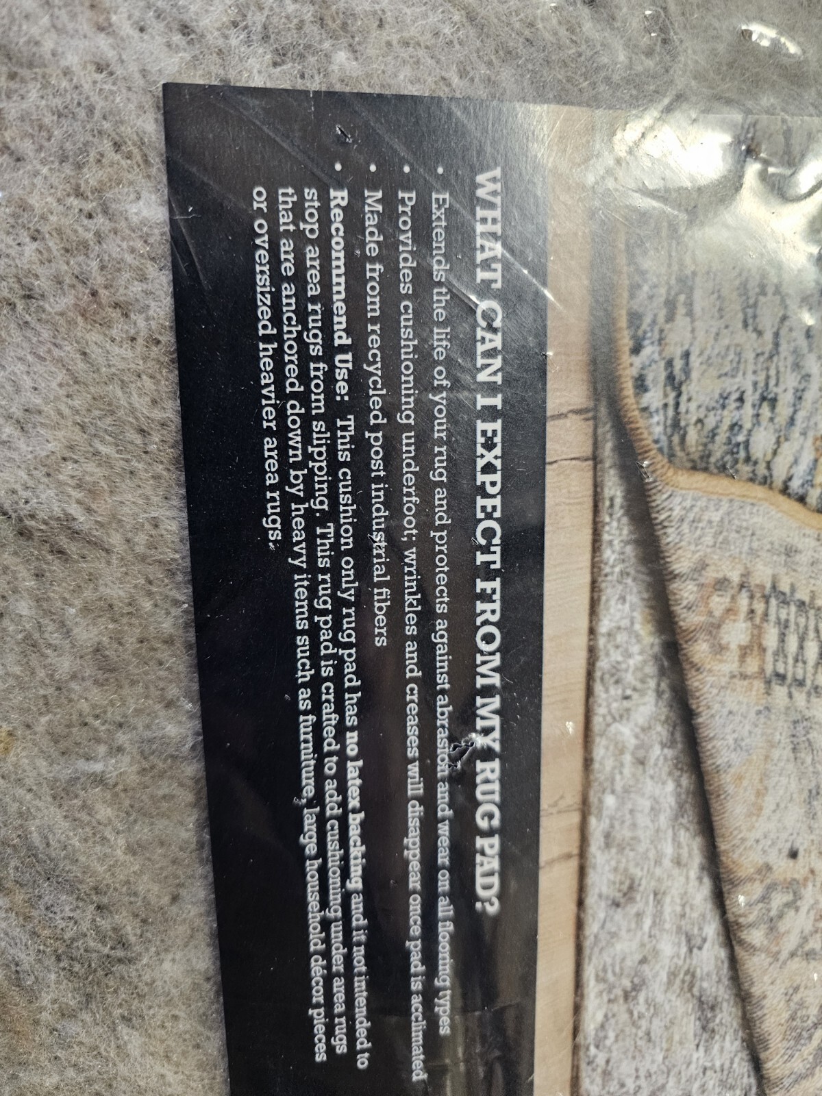 Mohawk Home 8' x 10' 1/4 Rug Pad 100% Felt Protective Cushion, x 10', Grey 