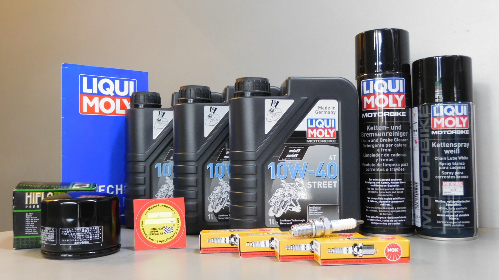 Maintenance Set Benelli 254 Inspection Spark Plug Oil Service