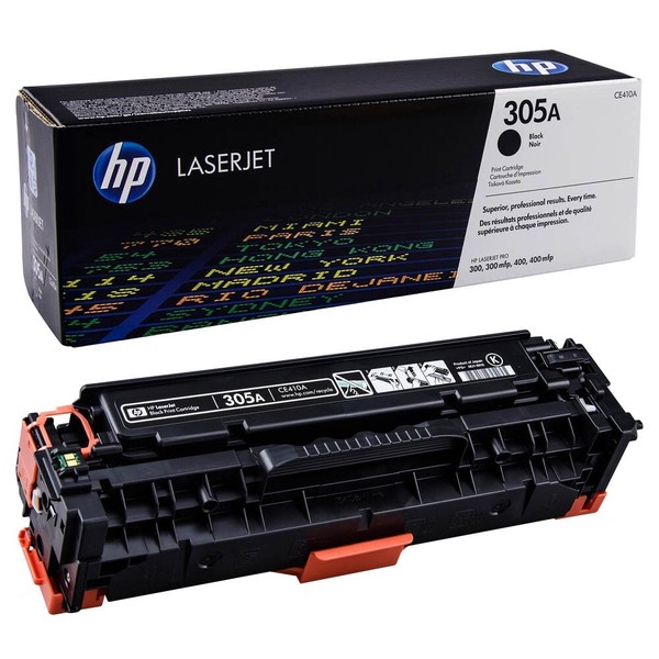 Original Hp Toner 305A - CE410A FüR Color Laserjet Pro M351 / 375 Black-image