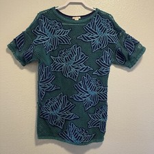 H&M Crochet Eyelet T-Shirt Style Dress Size 4 Floral Swimsuit Cover