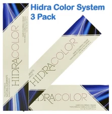 Hidra Color System - Hair Coloring Cream 3.04 oz (Pack of 3) Tinte para Cabello