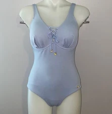 Sunseeker Women’s 8 One Piece Light Blue Bathing Suit Vacation