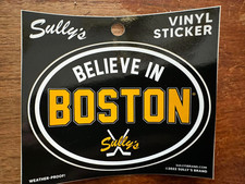 Believe in Boston Bruins vinyl sticker  Sully's hockey sticks