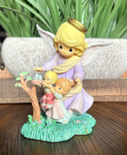 Precious Moments Guardian Angel w/ Children by Enesco/Hamilton Collection - A5