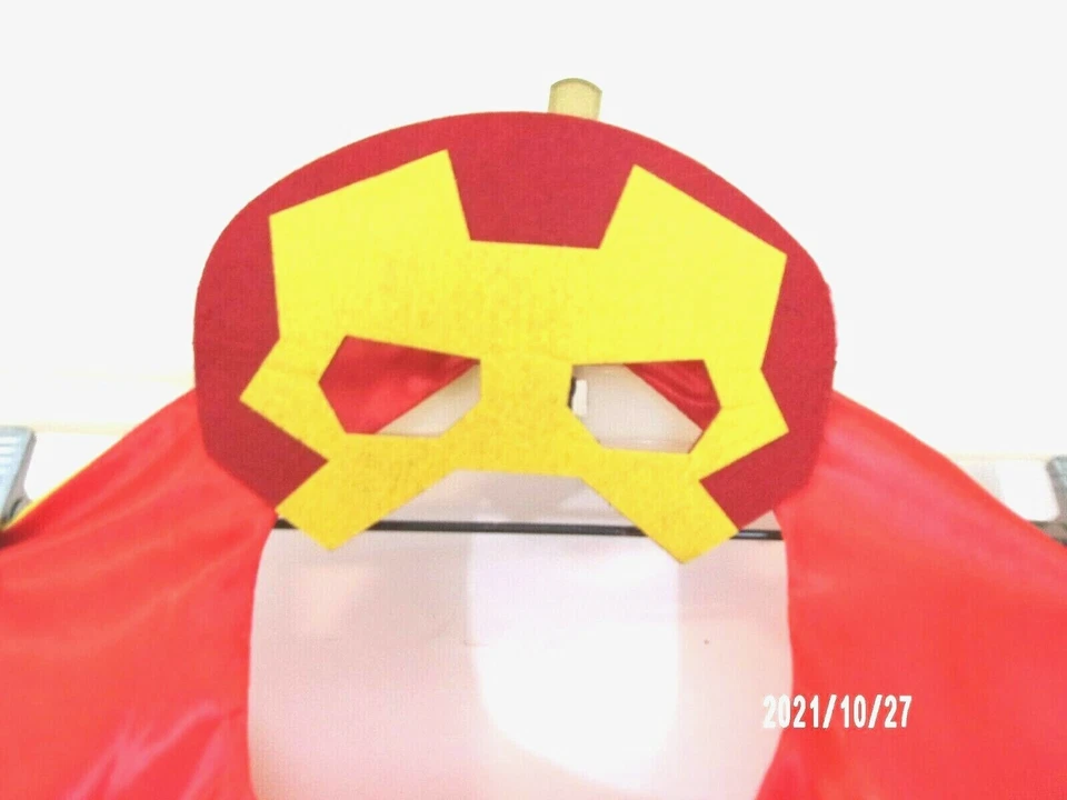 Disfraz de Halloween Rubíes Marvel Vengadores Iron Man Capa y Máscara Rojo Amarillo Foto 2 de 4