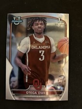 2022-23 Bowman U Chrome Otega Oweh #77 1st Chrome - University of Oklahoma