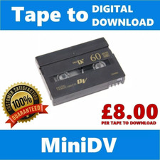Tape to DVD, USB, Digtial Download transfer conversion (VHS, VHS-C, 8mm, MiniDV)