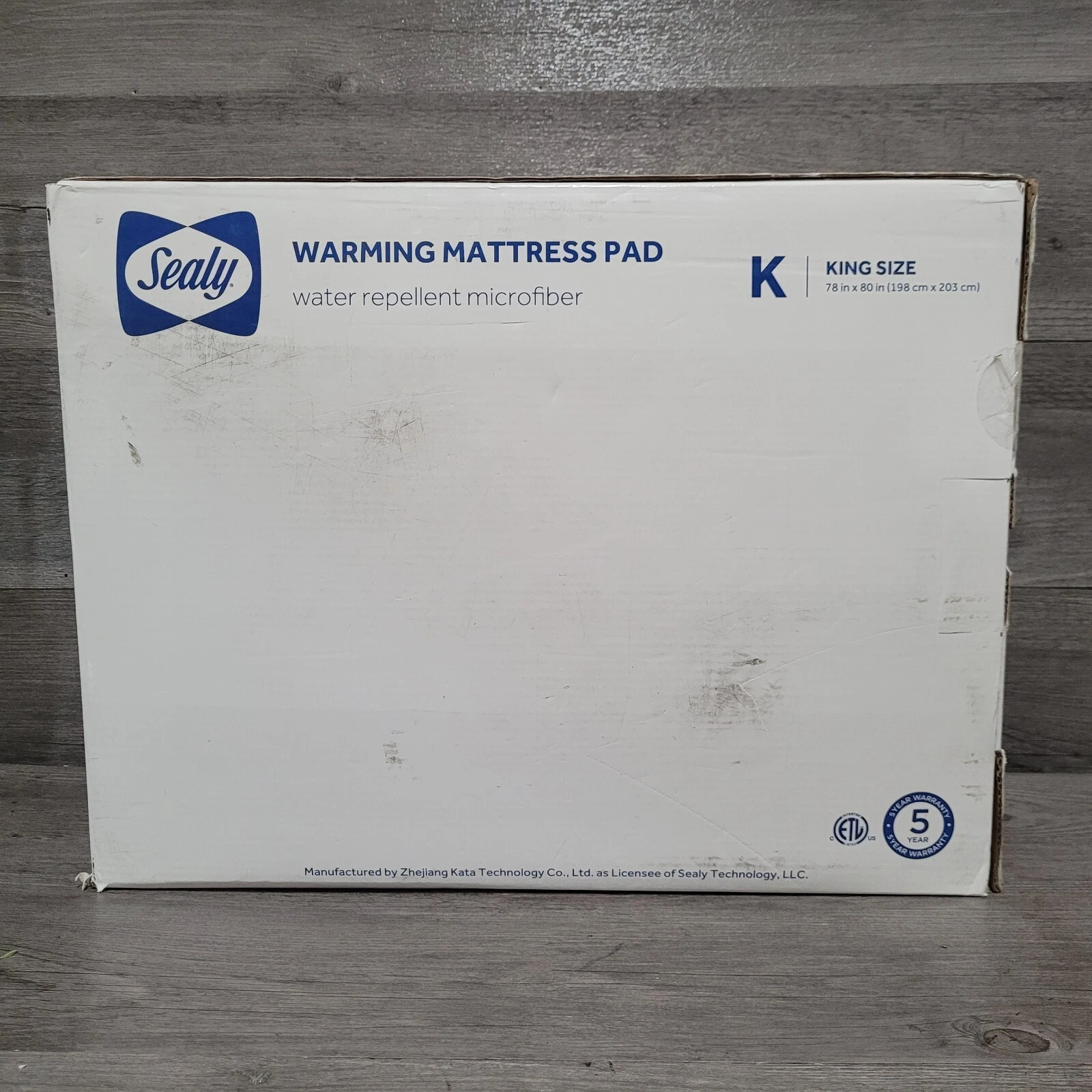 sealy warming mattress pad king white 78" x 80"