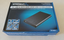 Sabrent 2.5" SSD  SATA to USB Enclosure Ext Hot Swappable PC/Mac EC-UK25 NEW