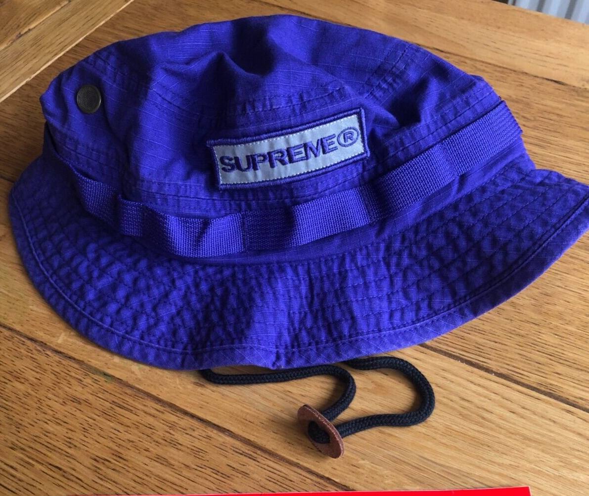 Bucket Hat Supreme Reflective Patch Boonie Supreme 21SS REFLECTIVE