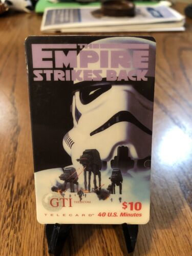 GTI Telecom Telecard Phone Card Star Wars Empire Strikes Back Stormtrooper Movie - Picture 1 of 2