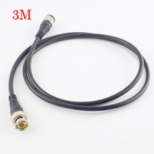 3M BNC Male To Male Adapter Coaxial Cable wire video Connector for CCTV Camera