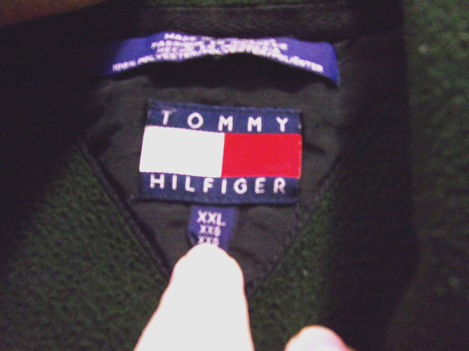 Men's Tommy Hilfiger Dark GreenZip Up Fleece Vest, Size XXL, Pockets eBay