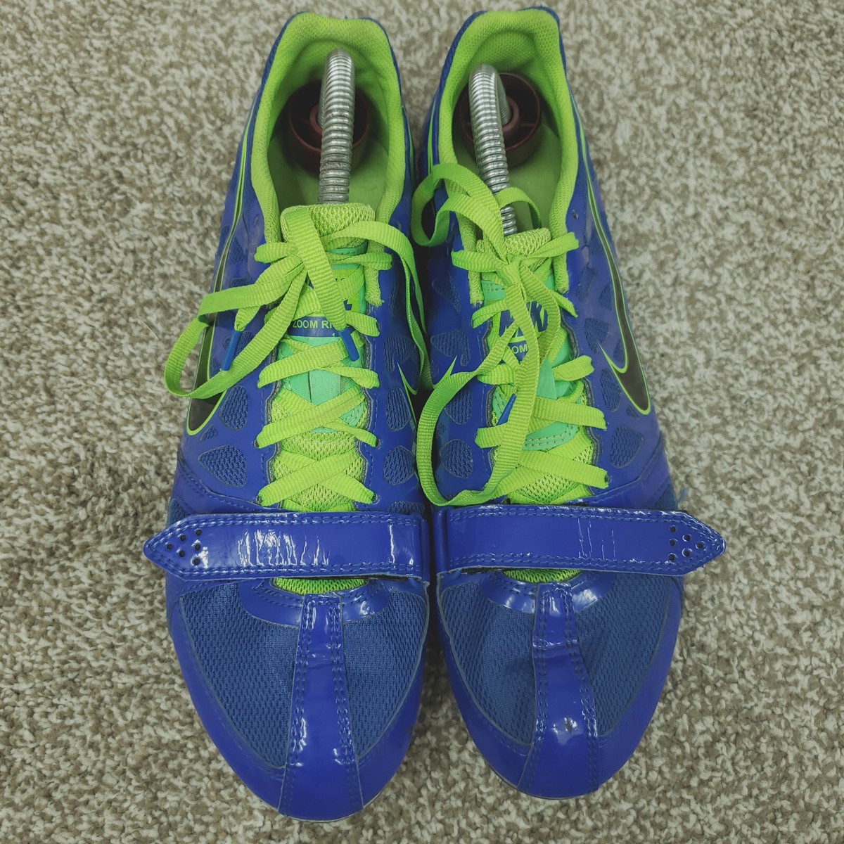 Nike Blue and Green Zoom Rival 456812-403 Running Spikes Sprint Shoes, EUC, 11 Nike Zoom Rival S Sprint Shoes Mens Sz 9 Blue Green Black  main image 2