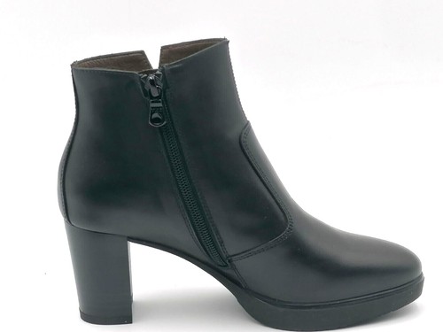 Nero Giardini scarpe donna tronchetti I411200D tacco plateau casual pelle Nero - Foto 6 di 9