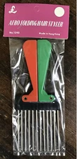 Vintage Afro Folding Hair Styler Pick Pik Comb 1970's Era Disco Sealed New NOS