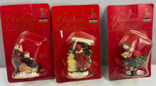 Vintage Lot of 3 Velvetouch christmas ornaments NIB