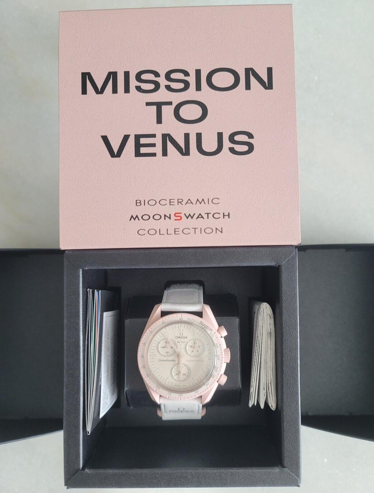 OMEGA x Swatch Speedmaster MoonSwatch Pink Men's Watch - SO33P100