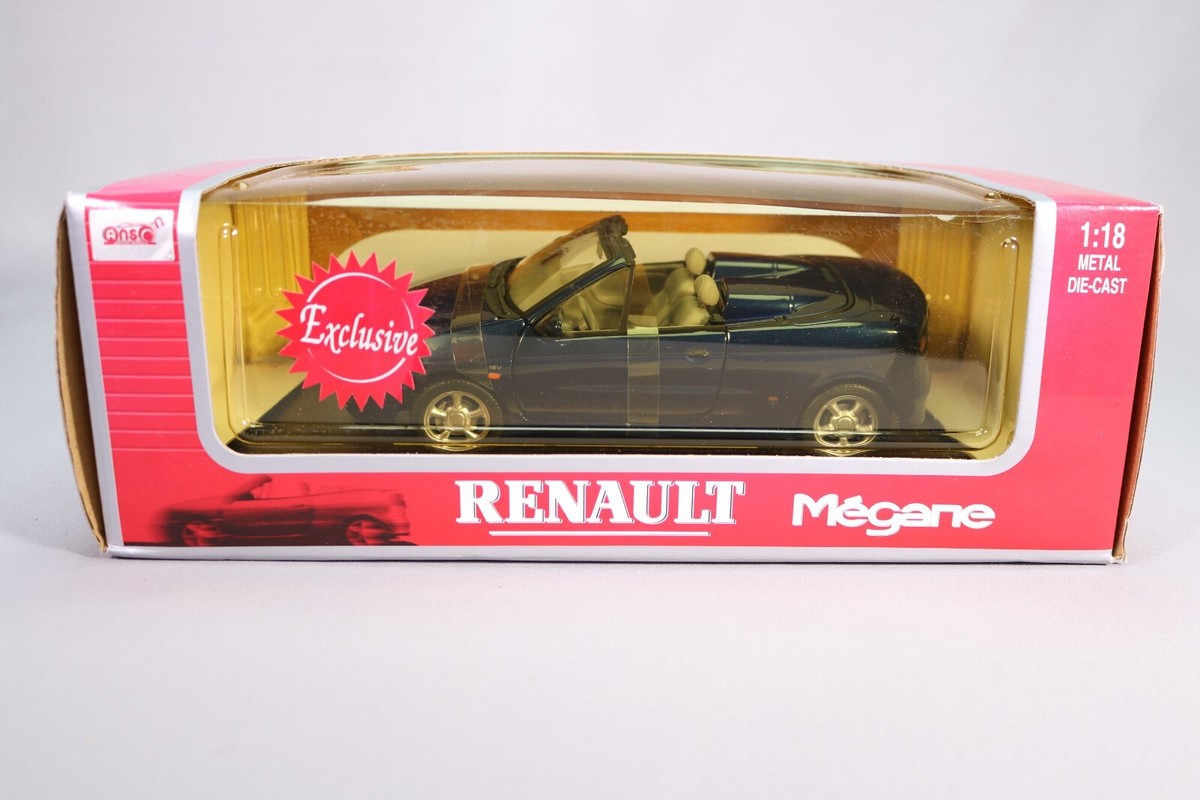 LJ796 ANSON 30342 1/18 1:18 Voiture Renault Mégane cabriolet jaune 3523930012778