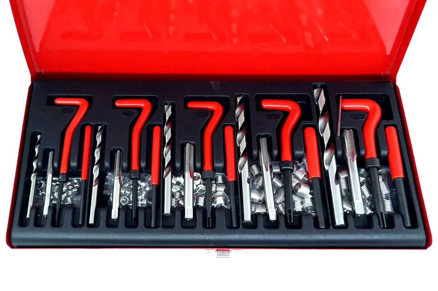 Kit Riparazione Filetti per Moto e Auto 131 Pezzi | Acciaio HSS