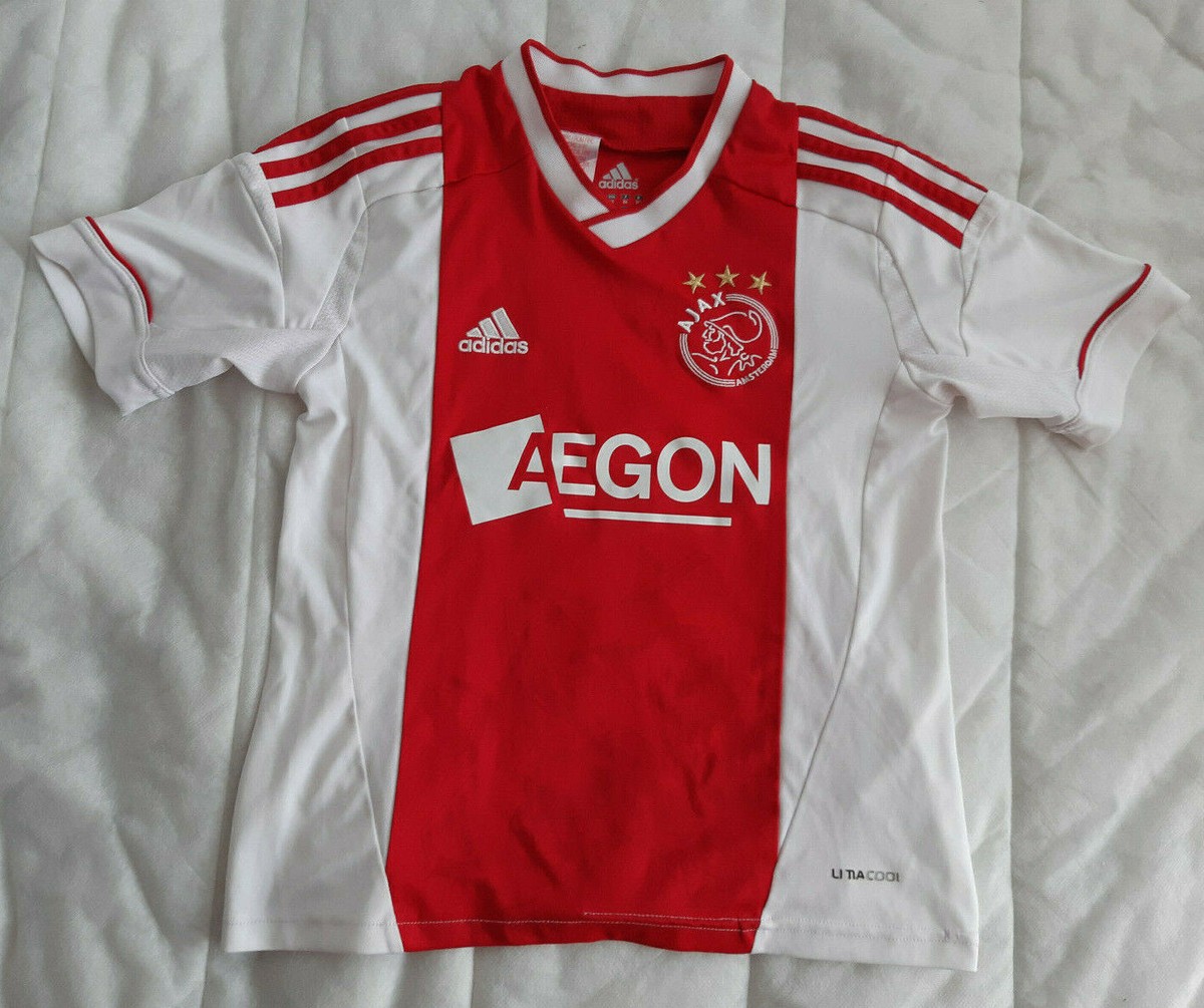 Ajax Amsterdam 2012 - 2013 Home Jersey Adidas Shirt Size Boys XS