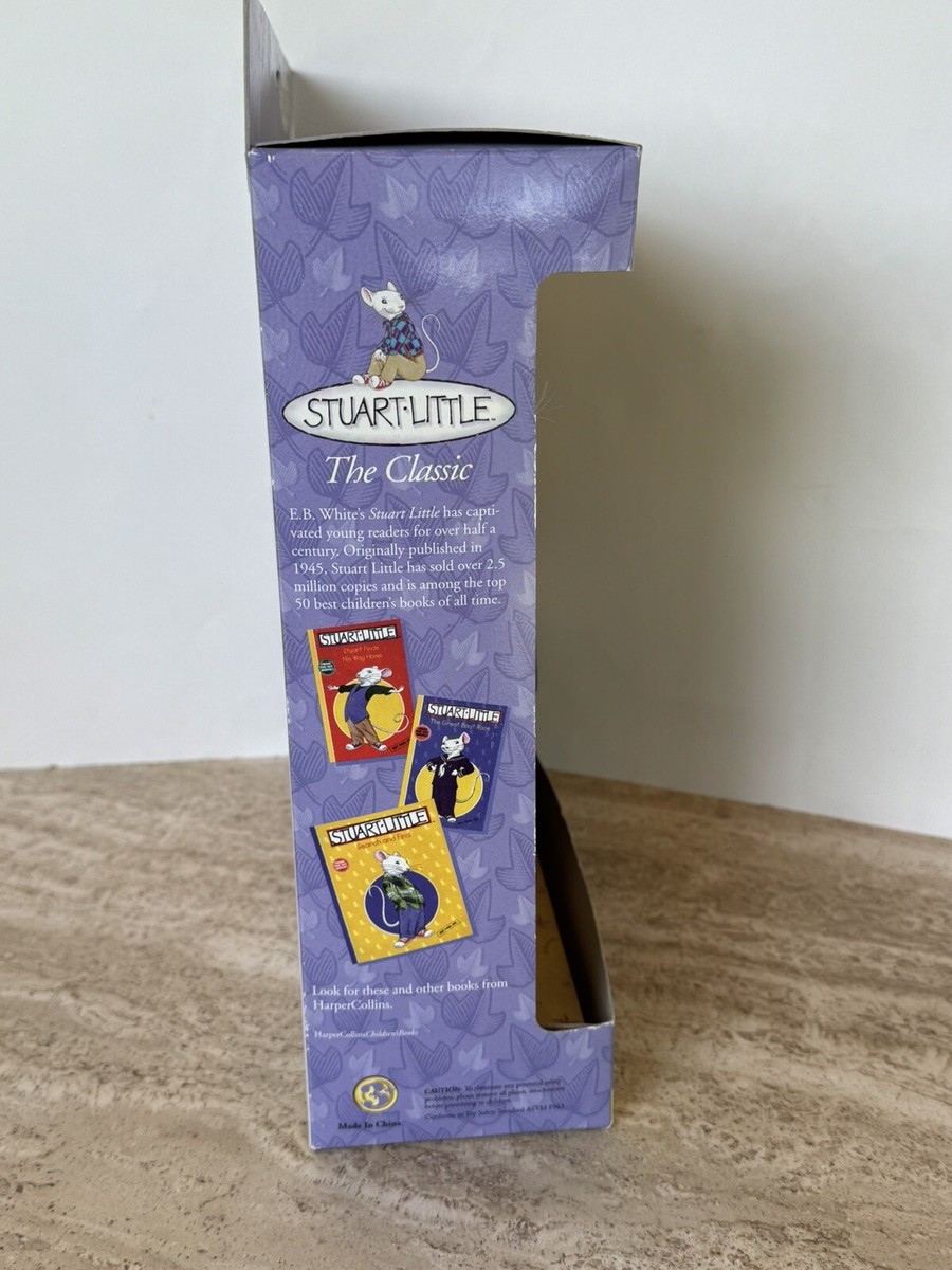 Stuart Little Travel Set Plush Doll Poseable Pajamas Suitcase NEW