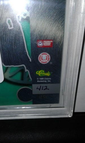 KEVIN GARNETT 1995 Classic Clear Cuts ROOKIE BGS 9.5 TRUE GEM MINT #412/595 - Picture 2 of 5