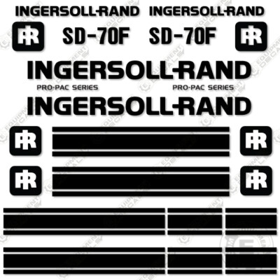 Fits Ingersoll Rand SD70F Decal Kit (Pro Pac Series) Vinyl Aftermarket Set!