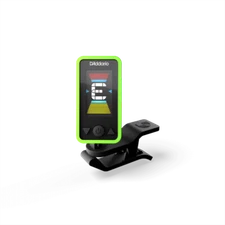 D'Addario Eclipse Headstock Guitar & Bass Tuner, Green, PW-CT-17GN