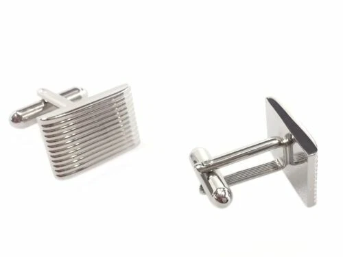 Geoffrey Beene Stainless Steel Cufflinks without Stone for Men