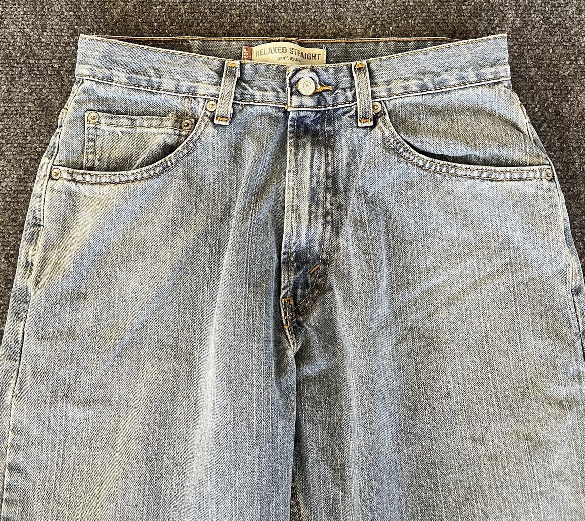 Levis VTG Y2K 559 Blue Jeans Relaxed Straight Tag 30x30 (30x28