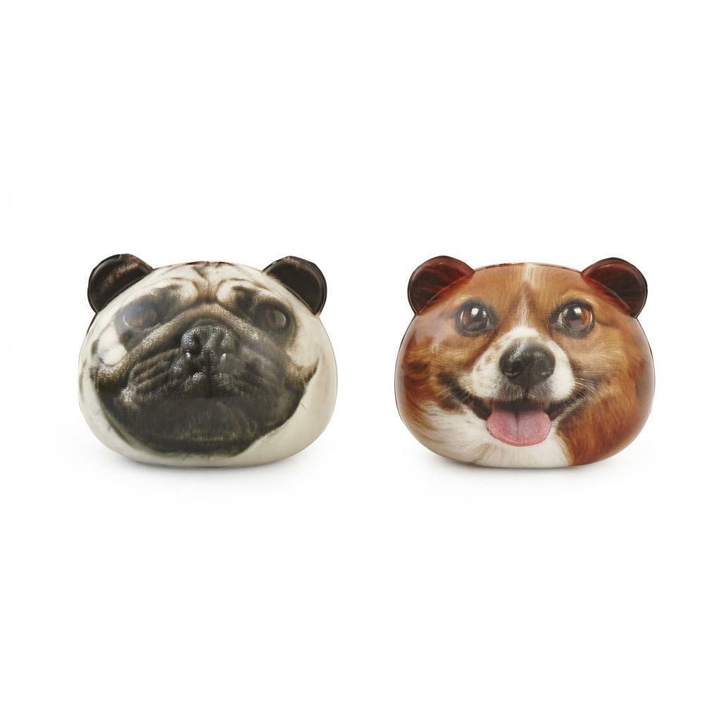 Kikkerland 1 x Assorted Ruff Dog Anti Stress Relief Ball Squeeze Squishy Toy