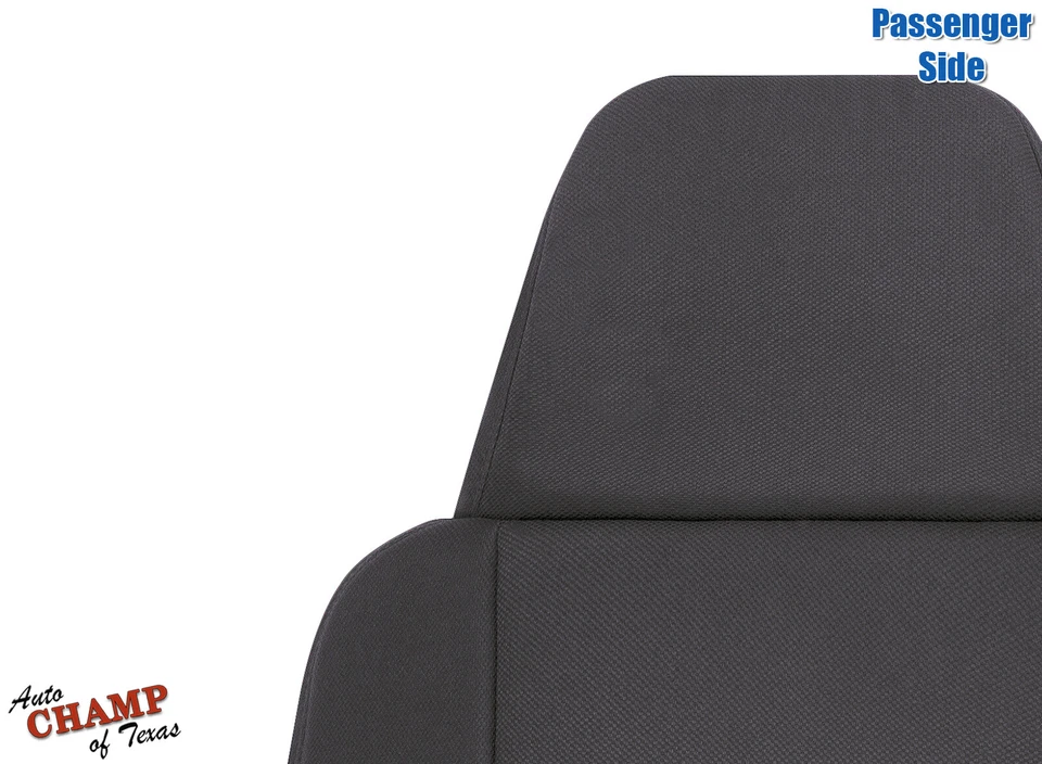 2003-2009 Ford Ranger -Passenger Side Lean Back Cloth Seat Cover Black & Gray - Image 4 of 4