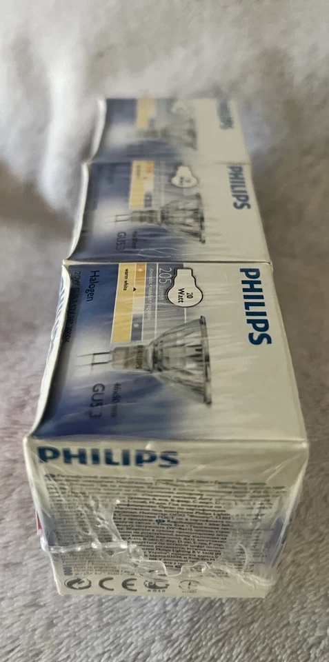Philips 12V 20W GU5.3 Halogen Bulb 205lm 3000K 46 x 50mm - PACK OF 3 - Image 3 of 4
