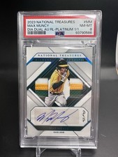 Max Muncy 2023 National Treasures Platinum 1/1  Diamond Duals RPA